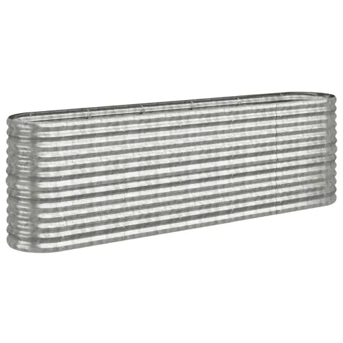 Povišena gredica - Vrtna gredica od pocinčanog čelika 224 x 40 x 68 cm srebrna - Srebrno 224 x 40 x 68 cm 1 Cijena