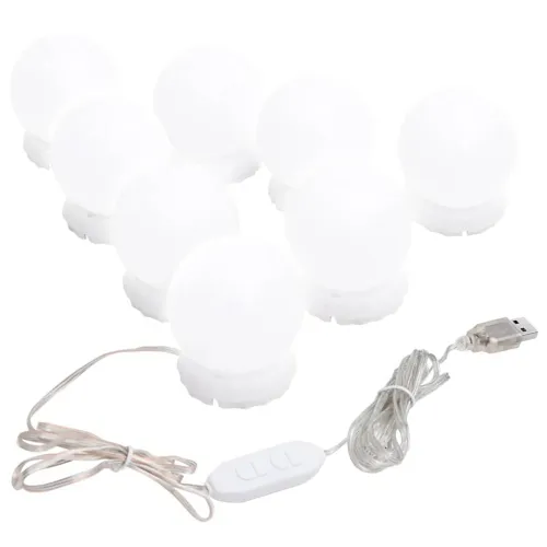 Zidno ogledalo s LED svjetlima pravokutno stakleno - 60 x 40 cm 1 s LED svjetlima Cijena