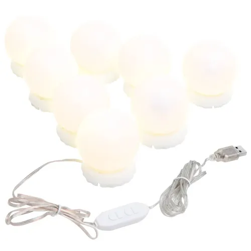 Zidno ogledalo s LED svjetlima pravokutno stakleno - 60 x 40 cm 1 s LED svjetlima Cijena