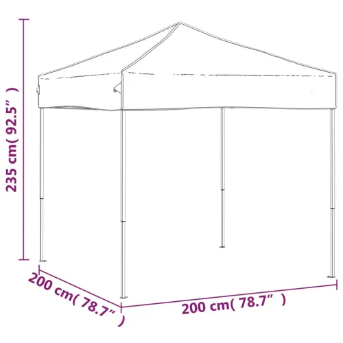 Sklopivi šator za svadbe - šator za zabave 2 x 2 m krem - Krema 2 x 2 m 1 Cijena