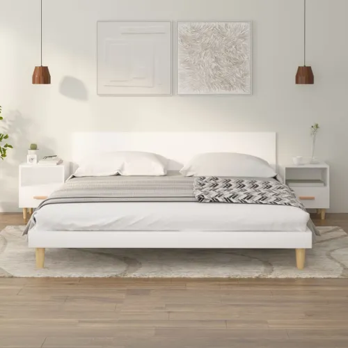 Noćni ormarići 2 kom bijeli 40 x 35 x 47 cm - Bijela 2 Cijena