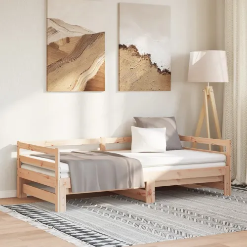 Dnevni krevet na izvlačenje bez madraca 80x200 cm - Prirodna 80 x 200 cm Cijena