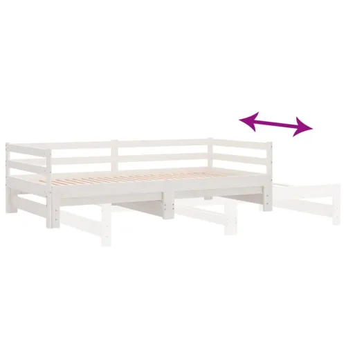 Dnevni krevet na izvlačenje bez madraca bijeli 80x200 cm - Bijela 80 x 200 cm Cijena