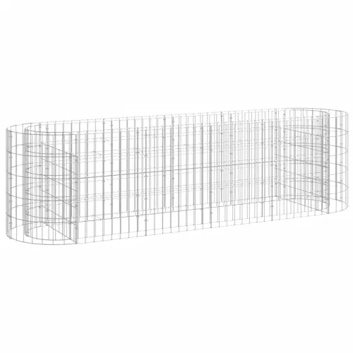 Gabionska povišena gredica od pocinčanog željeza 190x50x50 cm - 190 x 50 x 50 cm Cijena