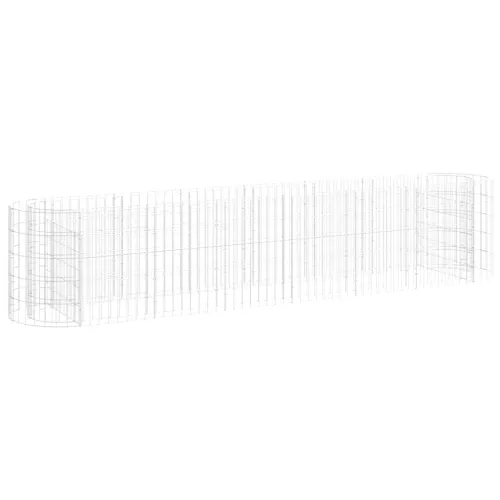 Gabionska povišena gredica od pocinčanog željeza 260x50x50 cm - 260 x 50 x 50 cm Cijena