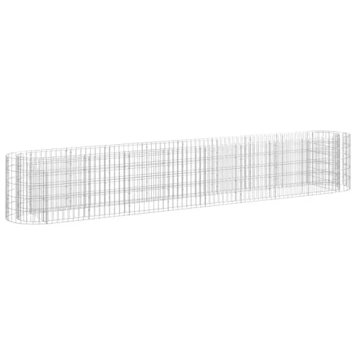 Gabionska povišena gredica od pocinčanog željeza 330x50x50 cm - 330 x 50 x 50 cm Cijena