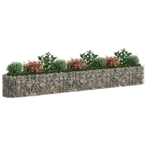Gabionska povišena gredica od pocinčanog željeza 400x50x50 cm - 400 x 50 x 50 cm Cijena