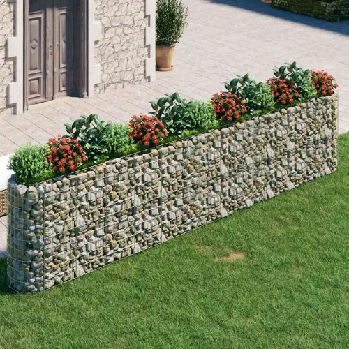 Gabionska povišena gredica od pocinčanog željeza 470x50x100 cm - 470 x 50 x 100 cm Cijena