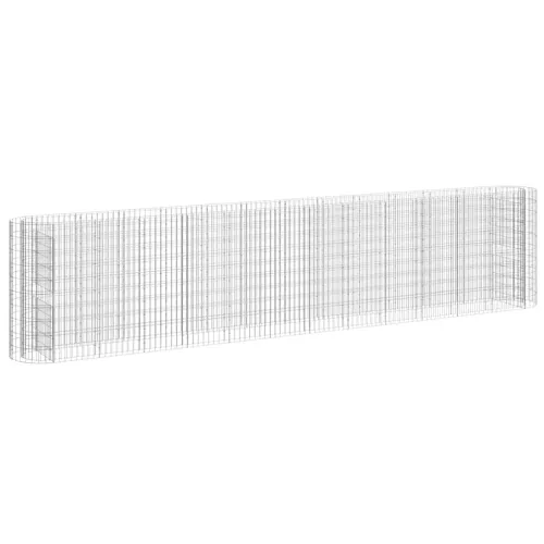 Gabionska povišena gredica od pocinčanog željeza 470x50x100 cm - 470 x 50 x 100 cm Cijena