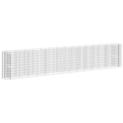 Gabionska povišena gredica od pocinčanog željeza 540x50x100 cm - 540 x 50 x 100 cm Cijena
