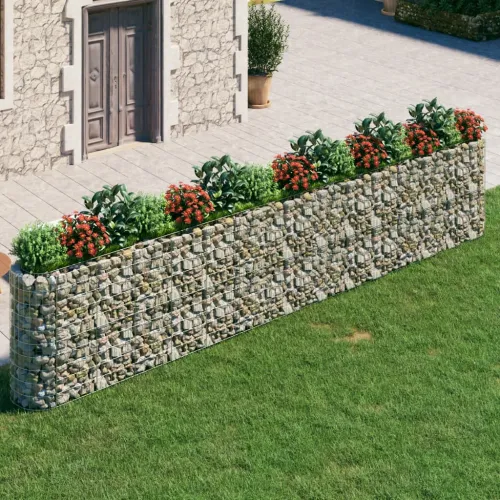 Gabionska povišena gredica od pocinčanog željeza 540x50x100 cm - 540 x 50 x 100 cm Cijena