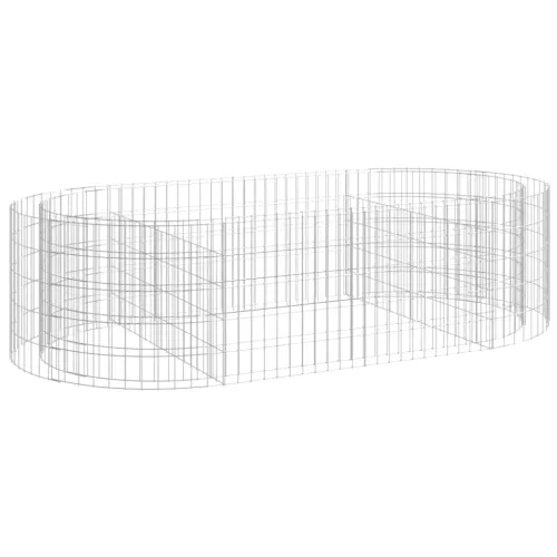 Gabionska povišena gredica od pocinčanog željeza 200x100x50 cm - 200 x 100 x 50 cm Cijena