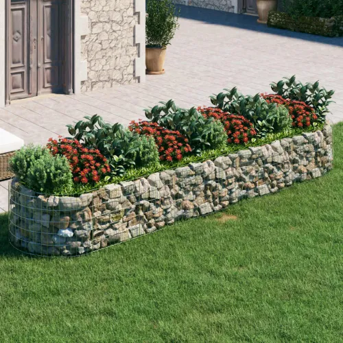 Gabionska povišena gredica od pocinčanog željeza 400x100x50 cm - 400 x 100 x 50 cm Cijena