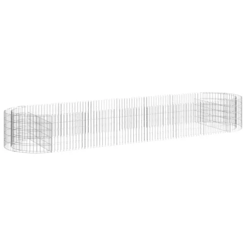 Gabionska povišena gredica od pocinčanog željeza 400x100x50 cm - 400 x 100 x 50 cm Cijena