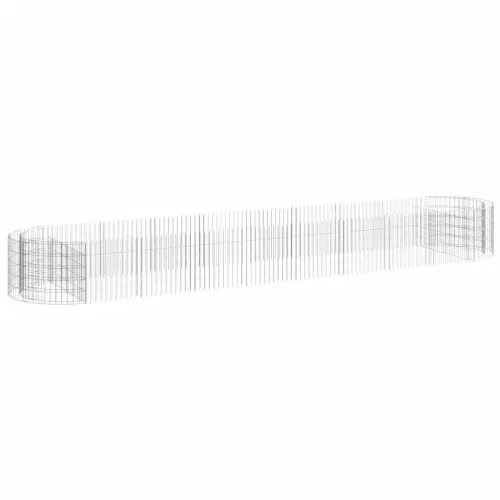 Gabionska povišena gredica od pocinčanog željeza 500x100x50 cm - 500 x 100 x 50 cm Cijena