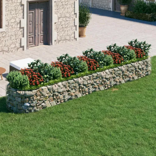 Gabionska povišena gredica od pocinčanog željeza 500x100x50 cm - 500 x 100 x 50 cm Cijena
