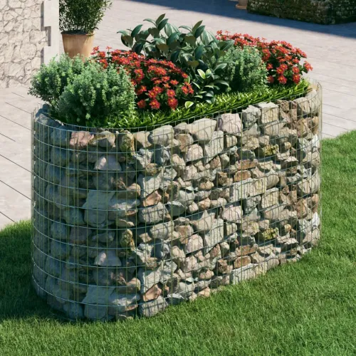 Gabionska povišena gredica od pocinčanog željeza 200x100x100 cm - 200 x 100 x 100 cm Cijena