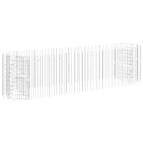 Gabionska povišena gredica od pocinčanog željeza 400x100x100 cm - 400 x 100 x 100 cm Cijena