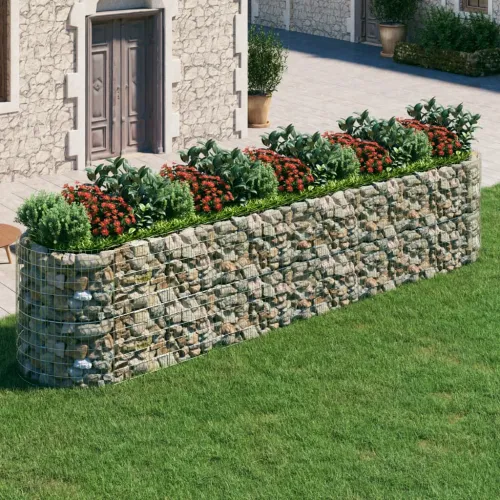 Gabionska povišena gredica od pocinčanog željeza 500x100x100 cm - 500 x 100 x 100 cm Cijena