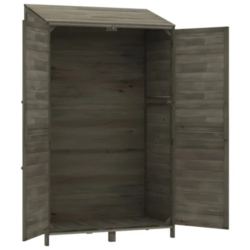 Vrtna kućica - Vrtno spremište antracit 102x52x174,5 cm od masivne jelovine - Antracit 102 x 52 x 174.5 cm 1 Cijena
