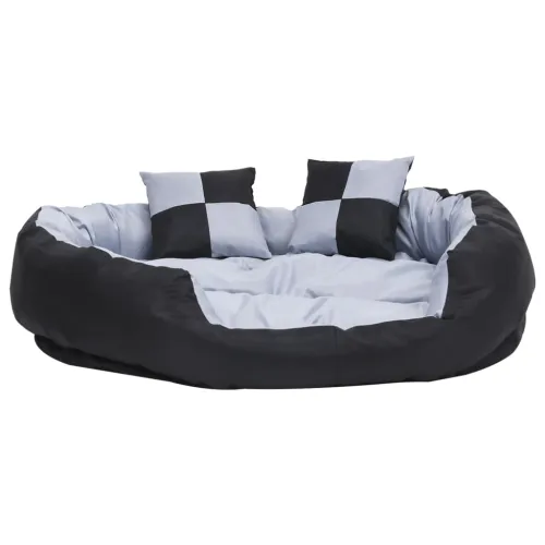 Dvostrani perivi jastuk za pse sivo-crni 110 x 80 x 23 cm - Siva i crna 110 x 80 x 23 cm Cijena