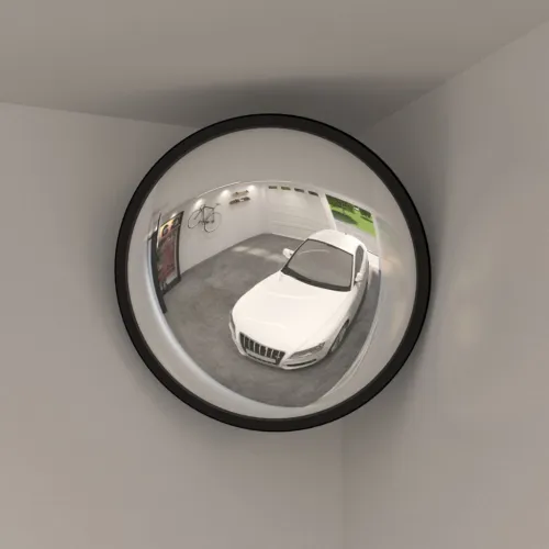 Unutarnje konveksno prometno ogledalo crno Ø40 cm akrilno - Ø 40 cm 1 Ø 40 cm Cijena