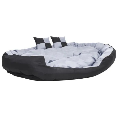 Dvostrani perivi jastuk za pse sivo-crni 150 x 120 x 25 cm - Siva i crna 150 x 120 x 25 cm Siva i crna 150 x 120 x 25 cm Cijena