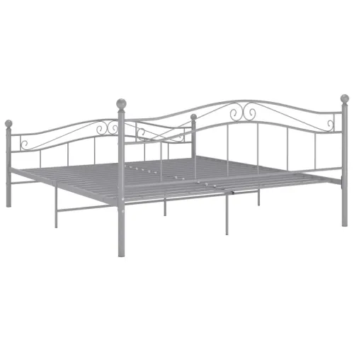 Okvir za krevet sivi metalni 160 x 200 cm - Siva 160 x 200 cm Cijena