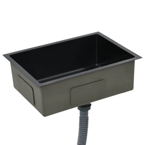 Ručno rađeni kuhinjski sudoper od nehrđajućeg čelika crni - Crna 59 x 44 x 20 cm Crna 59 x 44 x 20 cm Cijena