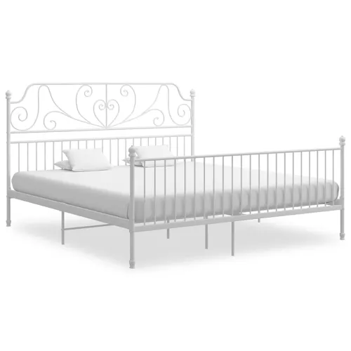Okvir za krevet bijeli metalni 180 x 200 cm - Bijela 180 x 200 cm Cijena