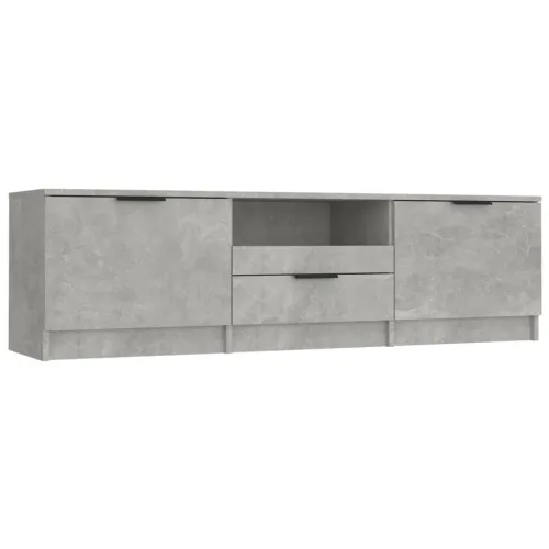 TV ormarić boja betona 140x35x40 cm od konstruiranog drva - Beton siva Cijena