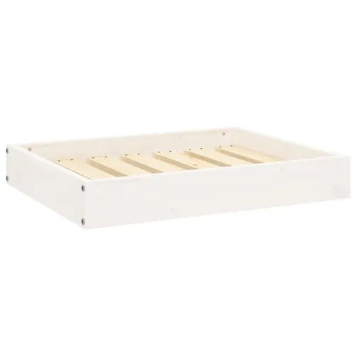 Krevet za pse bijeli 61,5x49x9 cm od masivne borovine - Bijela 61.5 x 49 x 9 cm Cijena