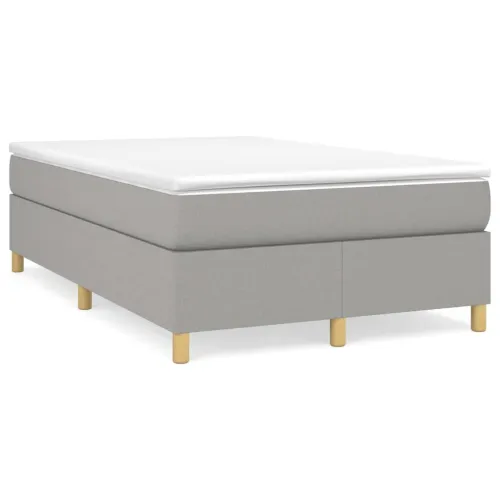 Okvir za krevet s oprugom svjetlosivi 120 x 200 cm od tkanine - Svjetlosiva 35 cm 120 x 200 cm Cijena