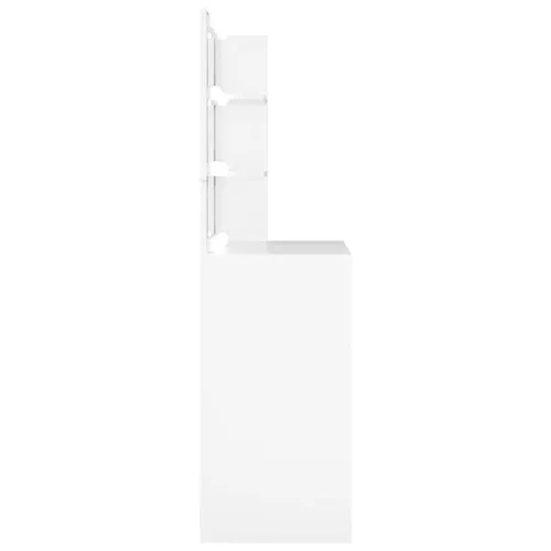 Toaletni stolić s LED svjetlima bijeli 74,5 x 40 x 141 cm - Bijela Cijena