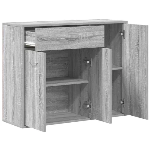 Komoda boja hrasta sonome 88 x 30 x 70 cm od konstruiranog drva - Sivi hrast sonoma Cijena