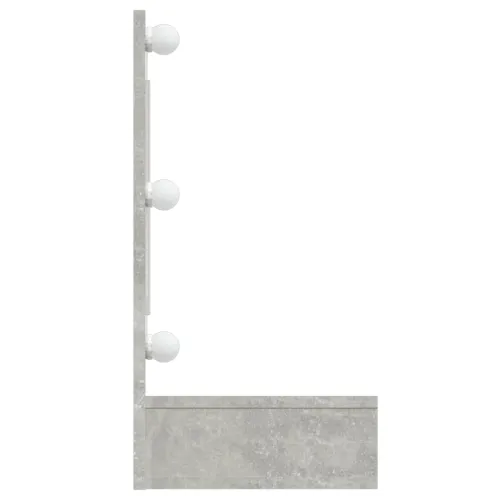 Kupaonski ormarić s LED ogledalom boja betona 90 x 31,5 x 62 cm - Beton siva Cijena