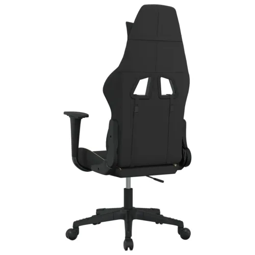 Masažna Gaming stolica od tkanine crna i krem - Krema Bez naslona za noge Cijena