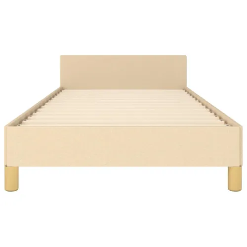 Okvir za krevet bez madraca krem 100 x 200 cm od tkanine - Krema 100 x 200 cm Cijena