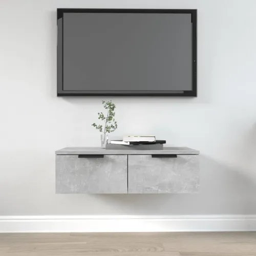 Zidni ormarić boja betona 68 x 30 x 20 cm od konstruiranog drva - Beton siva 1 1 Beton siva Cijena