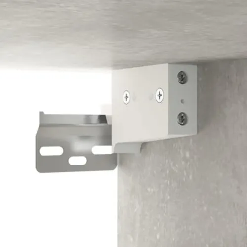 Ormarić s ogledalom i LED svjetlima boja betona 70x16,5x60 cm - Beton siva Cijena