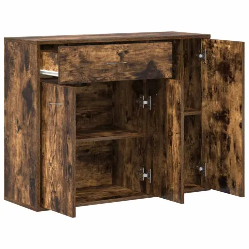 Komoda boja dimljenog hrasta 88x30x70 cm od konstruiranog drva - Dimljeni hrast Cijena