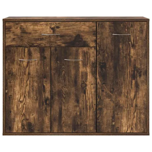 Komoda boja dimljenog hrasta 88x30x70 cm od konstruiranog drva - Dimljeni hrast Cijena
