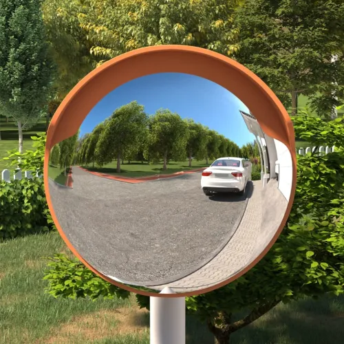 Vanjsko konveksno prometno ogledalo narančasto Ø30 cm polikarbonat - Narančasta Ø 30 cm 1 Narančasta Cijena