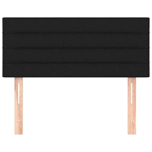 Uzglavlje crno 90x5x78/88 cm od tkanine - Crna 90 cm Nisko Cijena