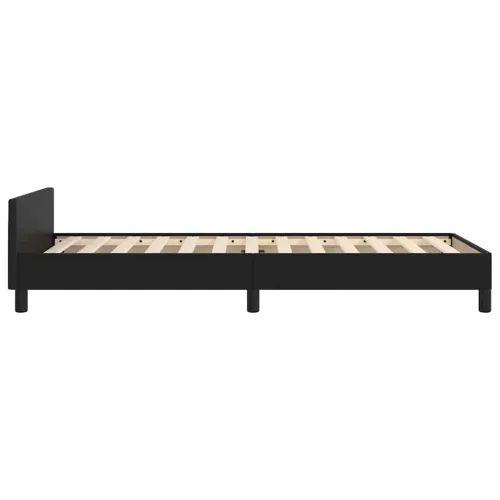 Okvir za krevet s uzglavljem bez madraca crni 80x200 cm - Crna 80 x 200 cm Cijena