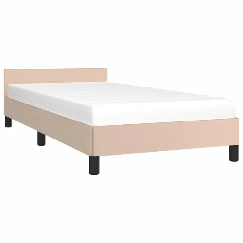 Okvir za krevet s uzglavljem bez madraca cappuccina 80x200 cm - Boja cappuccina 80 x 200 cm Cijena
