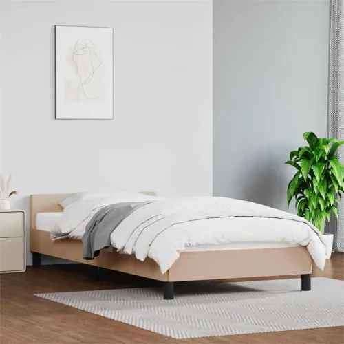Okvir za krevet s uzglavljem bez madraca cappuccina 80x200 cm - Boja cappuccina 80 x 200 cm Cijena