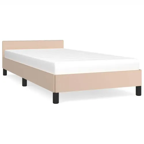 Okvir za krevet s uzglavljem bez madraca cappuccina 80x200 cm - Boja cappuccina 80 x 200 cm Cijena