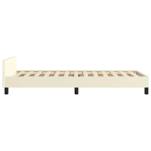 Okvir kreveta s uzglavljem bez madraca krem 90x190 cm - Krema 90 x 190 cm Cijena