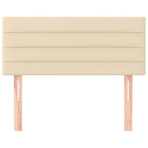 Uzglavlje krem 90x5x78/88 cm od tkanine - Krema 90 cm Nisko Cijena